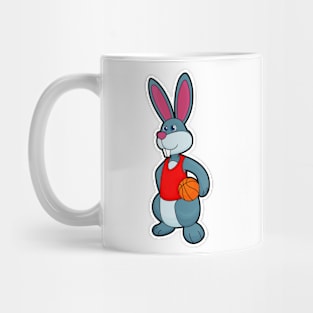 Rabbit as Basketball player with Basketball Mug